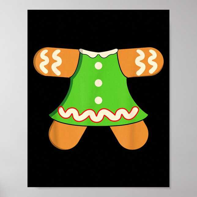 Poster Grandma Gingerbread Man Costume Matching Christmas (Devant)
