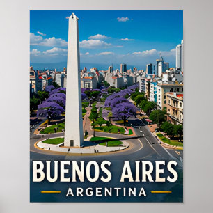 Poster Grands Boulevards de Buenos Aires et Élégance Arge