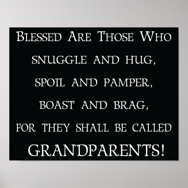 Poster Grands-parents (Devant)