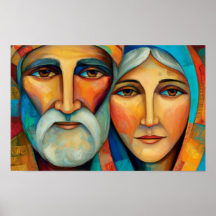 Poster Grands-parents fidèles de Jésus