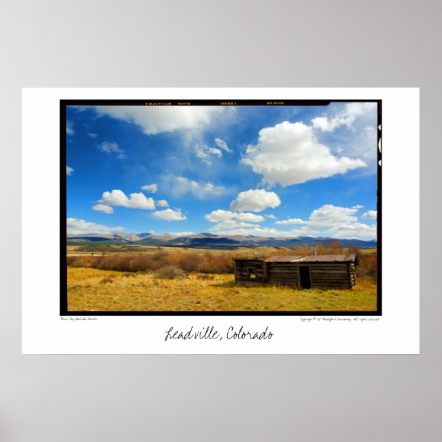 Poster Grange & Ciel, Leadville, Colorado (Devant)