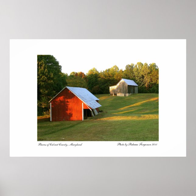 Poster Granges du comté de Calvert, Maryland (Devant)