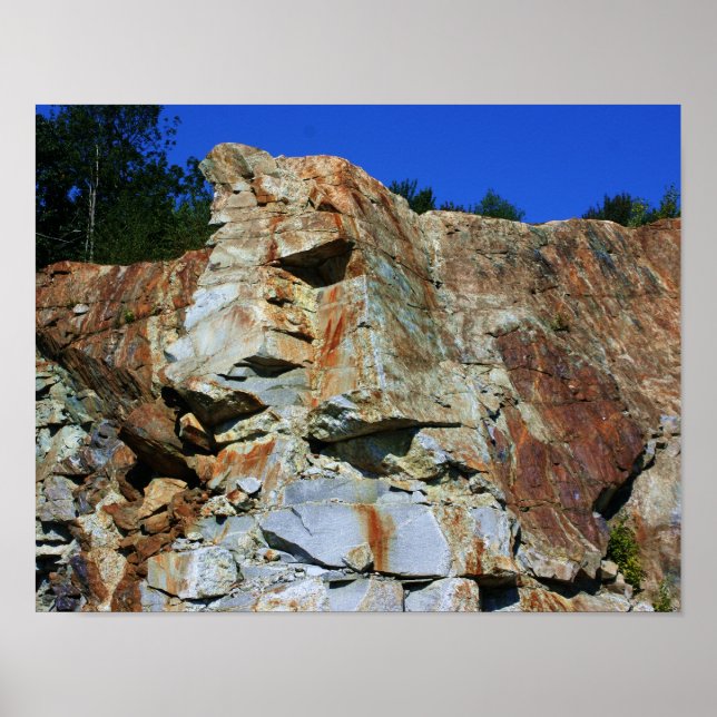 Poster Granit Rock Cliff Nature (Devant)