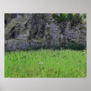 Poster Granite Quarry Rock Cliff Wall Cattements Nature