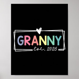 Poster Granny Est 2026 Promu À Grand-Mère 2026 Pour Grand