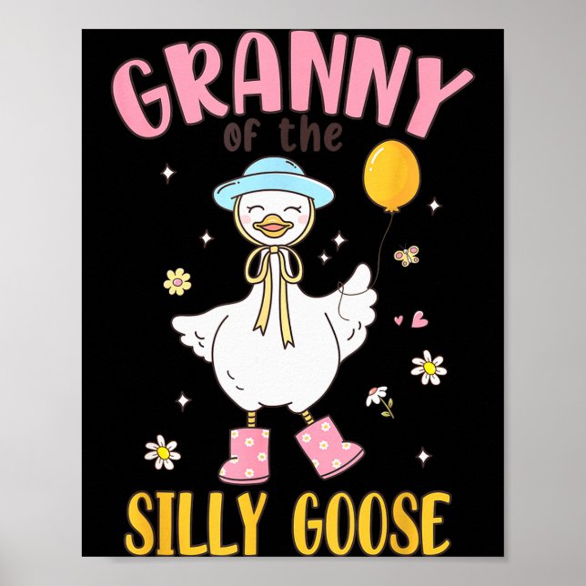 Poster Granny Of The Silly Goose First Birthday Family Ma (Devant)