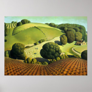 Poster Grant Wood - Young Corn