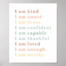 Graphique Affirmations Illustration de classe Art
