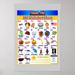 Poster Graphique alphabétique