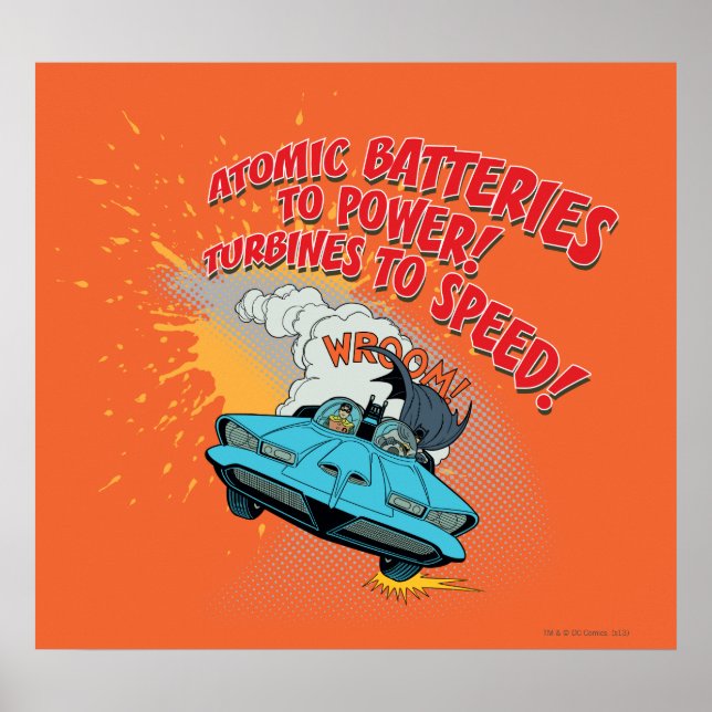 Poster Graphique Batmobile (Devant)
