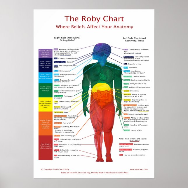 Poster Graphique Chakra 20x28 : le graphique de roby (Devant)