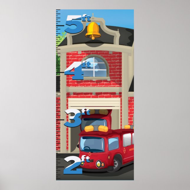 Poster Graphique Croissance des postes d'incendie (Devant)