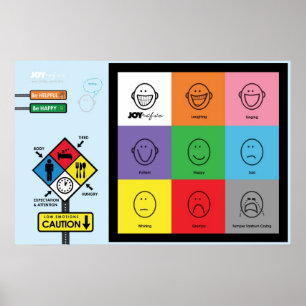 Poster Graphique d'attitude JOYrific