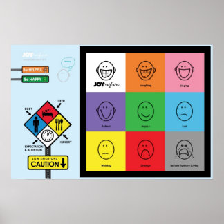 Poster Graphique d'attitude JOYrific