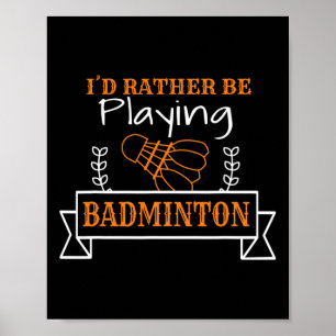 Poster Graphique De Balle De Badminton Pour Un Joueur De