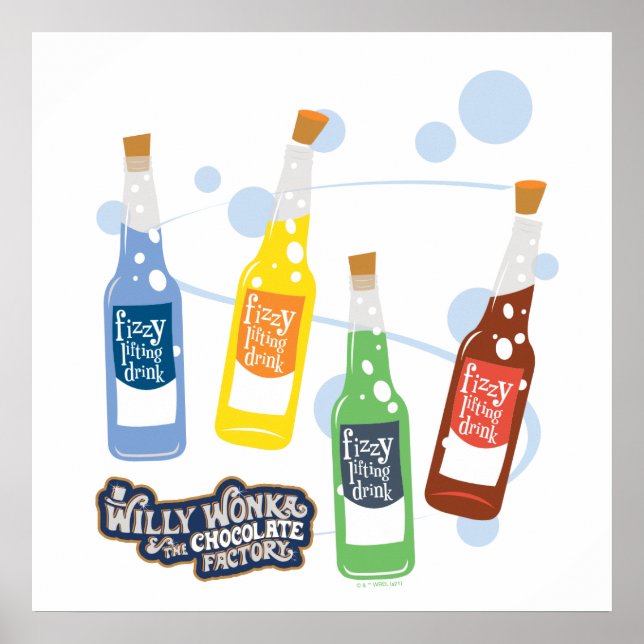 Poster Graphique de boisson de levage Fizzy (Devant)
