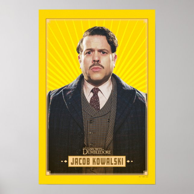 Poster Graphique de caractères Jacob Kowalski (Devant)