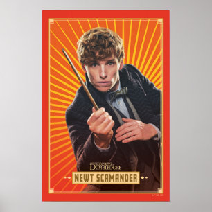 Poster Graphique de caractères Newt Scamander