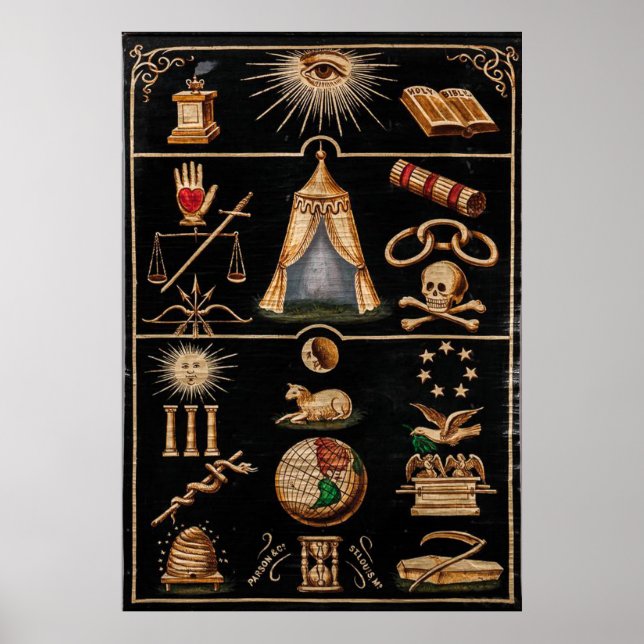 Poster Graphique De Cartes De Suivi Emblématiques (Devant)