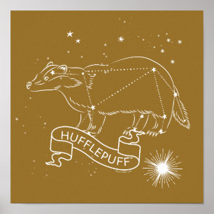 Poster Graphique de constellation HUFFLEPUFF™
