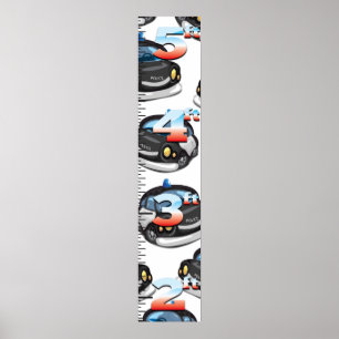 Poster Graphique de croissance de la police