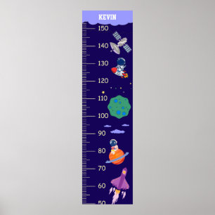 Poster Graphique de croissance de l'espace