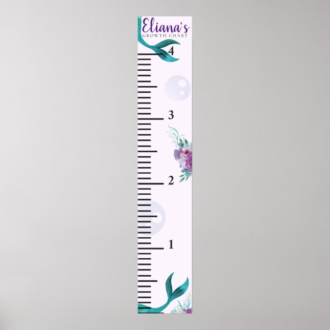 POSTER GRAPHIQUE DE CROISSANCE DE MERMAID (Devant)