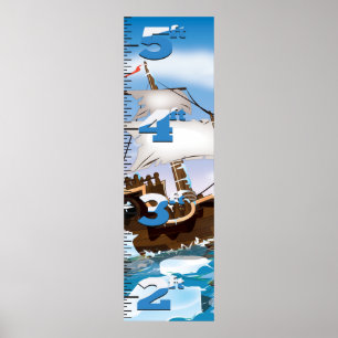 Poster Graphique de croissance des navires brise-glace