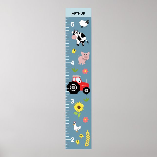 Poster Graphique de croissance des tracteurs agricoles ru (Devant)