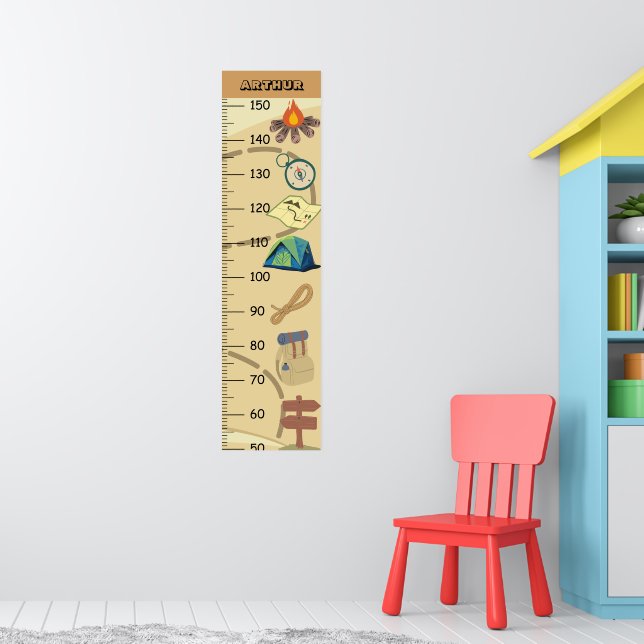 Poster Graphique de croissance du camping (Pépinière 1)