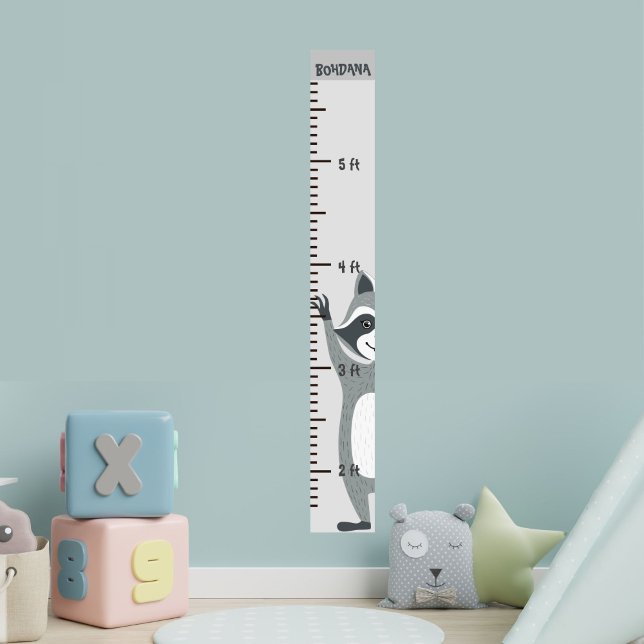Poster Graphique de croissance du côlon de Raccoon mignon (Créateur téléchargé)