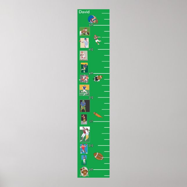 Poster Graphique de croissance du football (Devant)