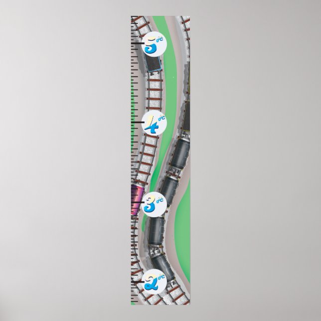 Poster Graphique de croissance ferroviaire (Devant)