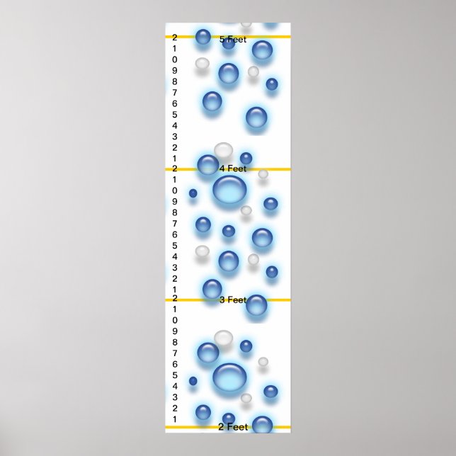 Poster Graphique de croissance - Monter avec les bulles (Devant)