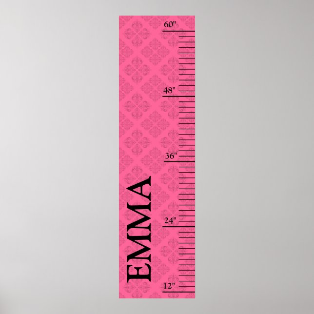 Poster Graphique de croissance personnalisé - Baroque (Devant)