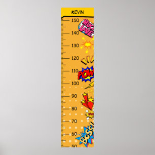 Poster Graphique de croissance rétro