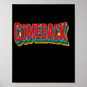 Poster Graphique de déclaration de retour génial