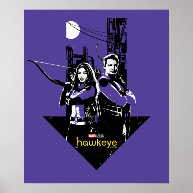 Poster Graphique de Kate Bishop & Hawkeye Arrow (Devant)