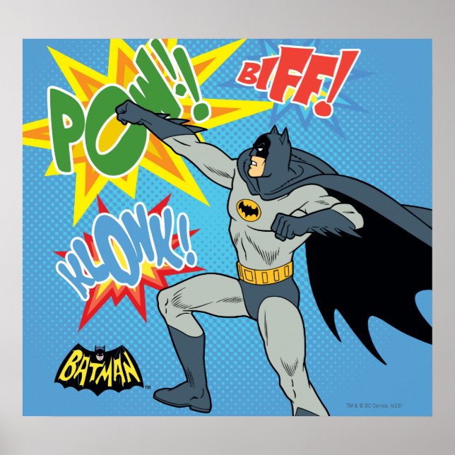 Poster Graphique de poinçonnage Batman (Devant)