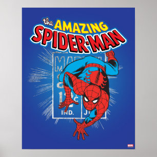 Poster Graphique de prix rétro Spider-Man