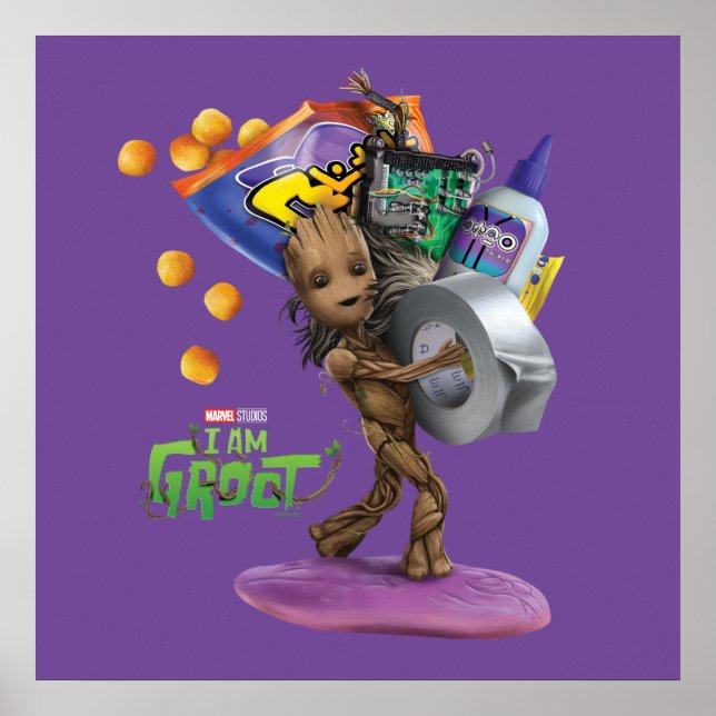Poster Graphique de projet do-it-yourself Groot (Devant)