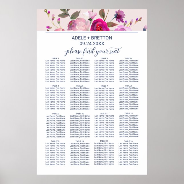Poster Graphique de sièges de jardin romantique (Devant)