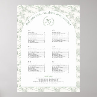 Poster Graphique de sièges en toile élégante Sage