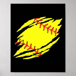 Poster Graphique de softball _1