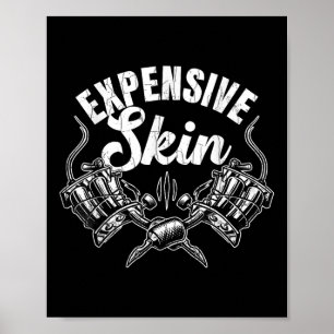 Poster Graphique de tatouages d'artiste de tatouage amusa