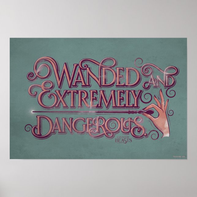 Poster Graphique Débordé Et Extrêmement Dangereux - Rose (Devant)