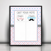 Graphique des autocollants de vote "Lashes or Stac