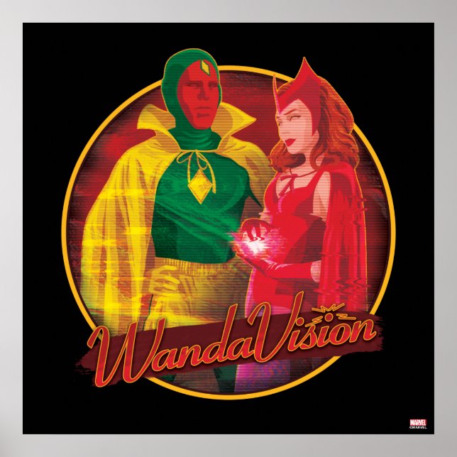 Poster Graphique d'Halloween WandaVision (Devant)
