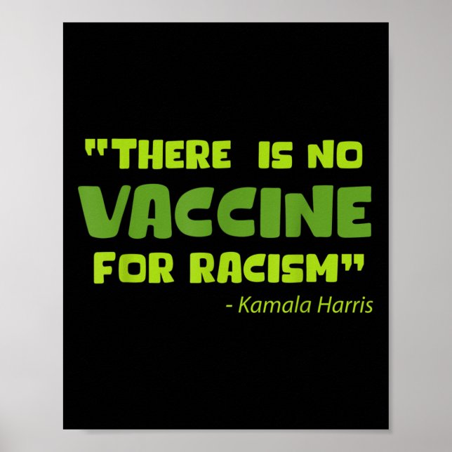 Poster Graphique d'Humour amusant vacciné Kamala Harris C (Devant)