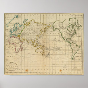 Poster Graphique du monde